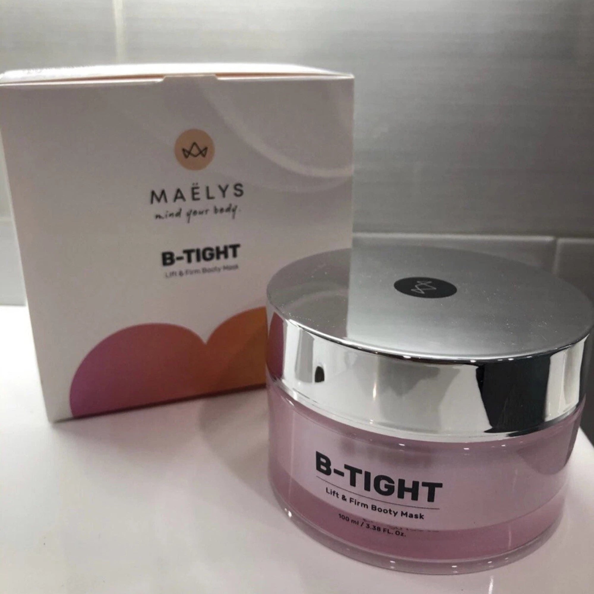 Maelys B-TIGHT Lift & Firm Booty Mask 3.4 oz / 100ml Reduce Cellulite NEW IN BOX