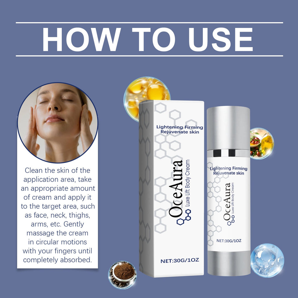 OceAura Body Cream Hydrating Firming Repair Face & Body Moisturizing Cream