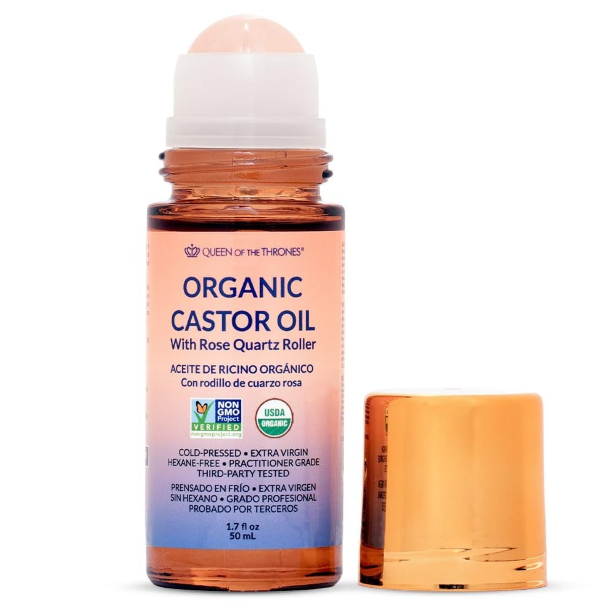 QUEEN OF THE THRONES® Organic Golden Castor Oil Roll- 1.7oz (50mL)