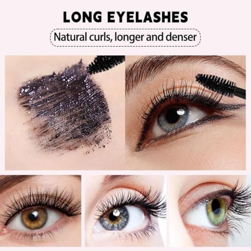 7D Waterproof Volume Mascara, Black Lengthening Thickening Softer Fuller Lashes Mascara