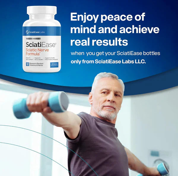 SciatiEase Sciatic Nerve Health Support Supplement - 300mg - 3 Bottles