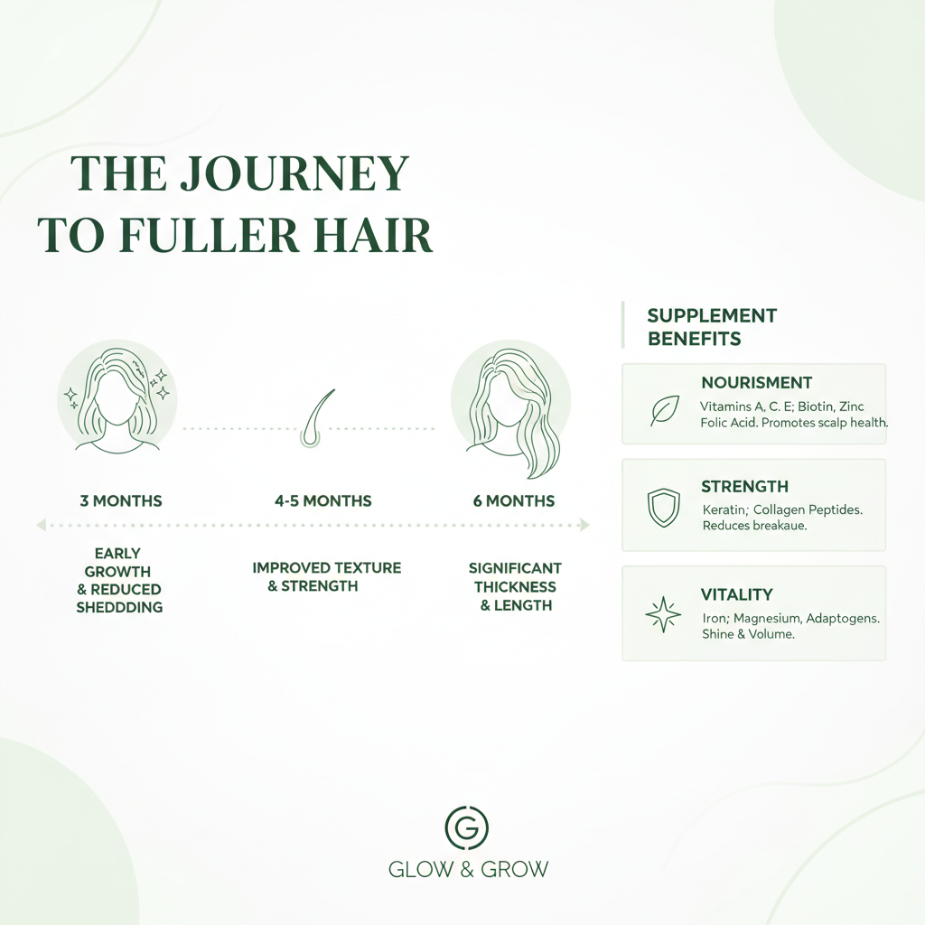 Hair Growth Timeline Infographic
