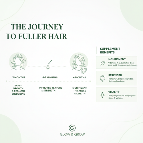 Hair Growth Timeline Infographic